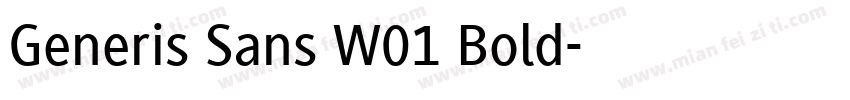 Generis Sans W01 Bold字体转换